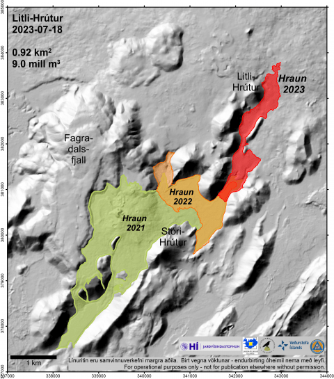 Litli-Hrútur 18. júlí 2023 - Hraunakort